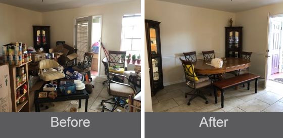 Dining Room Before and After